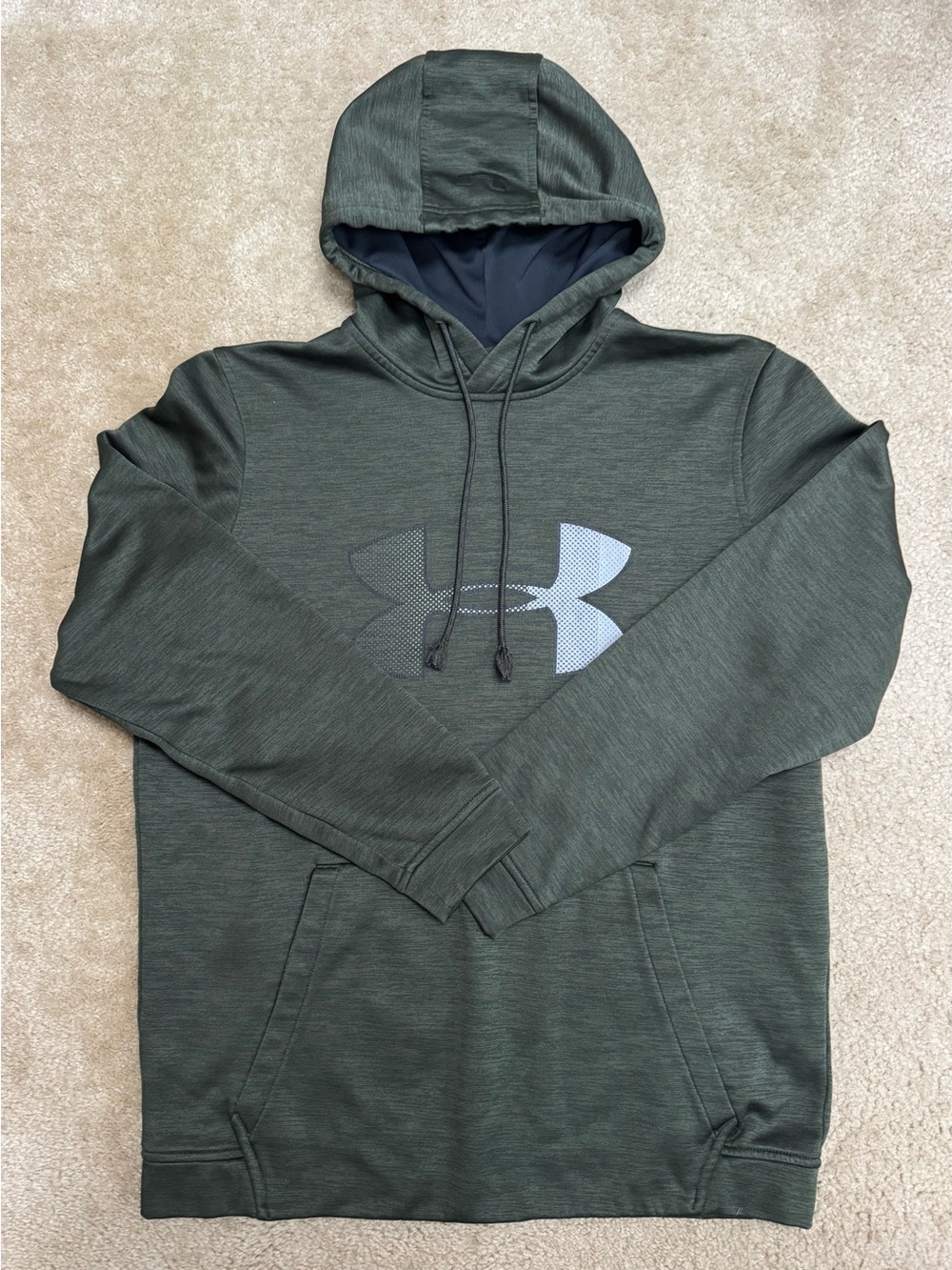 Under Armour Men's Sz M Olive Green Hoodie Sweatshirt